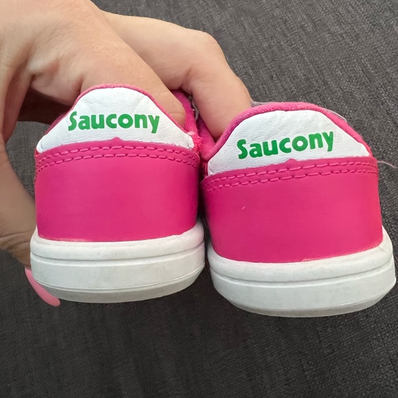 Saucony Jazz baby girl running shoes size 4.5W PINK - Picture 4 of 5
